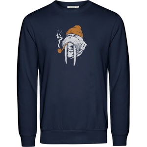 GreenBomb Мъжка блуза с дълъг ръкав GreenBomb Smokey Walrus Wild Longsleeve - Navy (217-0598-0112)