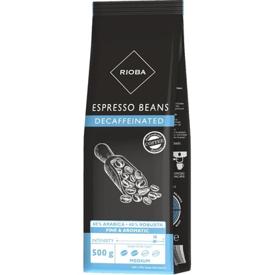 Rioba Espresso Decaffeinated zrnková 0,5 kg