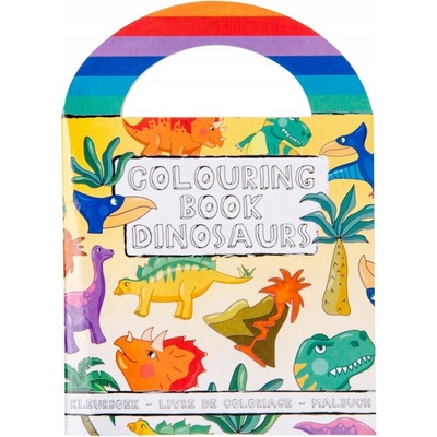 Mini Omaľovánka s nálepkami dinosaury ŠKOLA NARODENINY PLES FESTIVAL ODMENA
