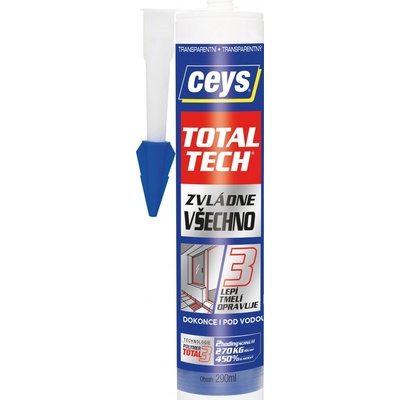 CEYS TOTAL TECH Express lepidlo a tmel 290g transparentne