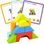 Tooky Toy Дървена игра Tooky toy - Геометрични фигури (TL386)