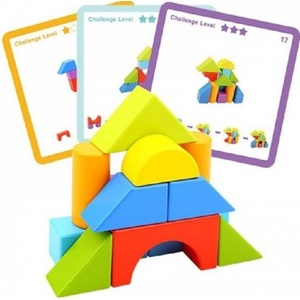 Tooky Toy Дървена игра Tooky toy - Геометрични фигури (TL386)