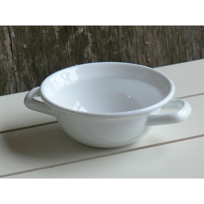 Riess Classic Mísa smaltovaná s uchy White 500 ml