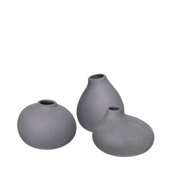 BLOMUS Комплект от 3 вази NONA - цвят (Pewter) (BLOMUS-66223)