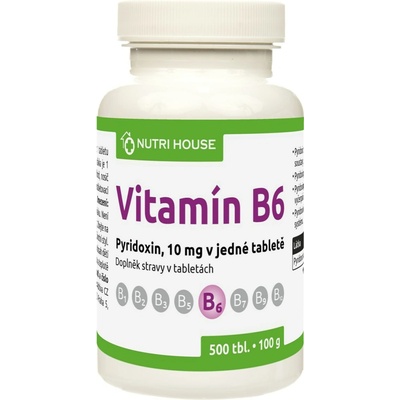 Nutrihouse Vitamín B6 Pyridoxin 500 tablet