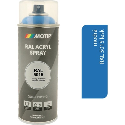 Motip Acryl RAL5015 400 ml lesk