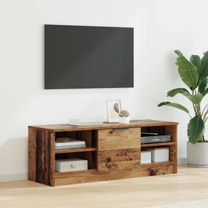 vidaXL ТВ шкаф 102 x 35 x 36, 5 см Старо дърво Инженерна дървесина (880764)