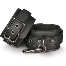 Black Leather Handcuffs