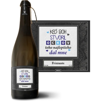 Sablio Keď Boh stvoril oteckov Prosecco biele suché šumivé víno 10,5 % 0,75 l (holá fľaša)