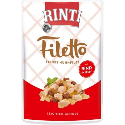 Rinti Filetto Adult kuře a hovězí v želé 24 x 100 g