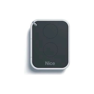 Nice ON2E - diaľkový ovládač pohonu brány a vrát, plávajúci kód 2-kanálový 433 MHz, jednosmerný