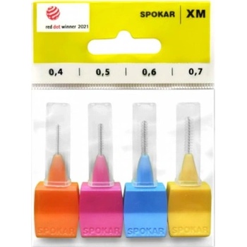 Spokar XM 0,4 - 0,7 mm mezizubní kartáčky sada mix 4 ks