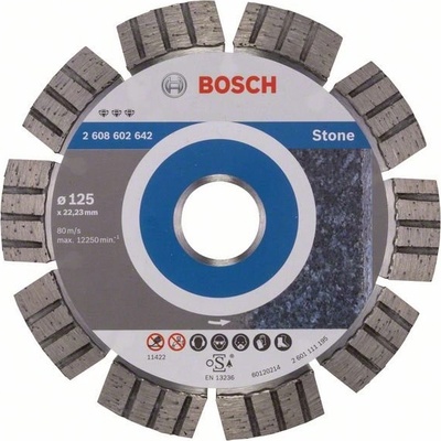 Bosch Diamantový kotúč 125 mm, Best for Stone (2608602642)