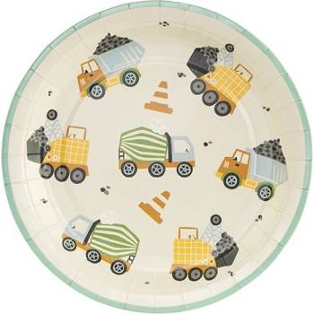 Party Deco Парти Чинии Строителни Машини, 18см