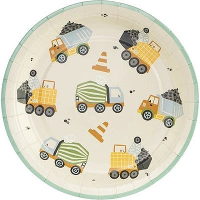 Party Deco Парти Чинии Строителни Машини, 18см