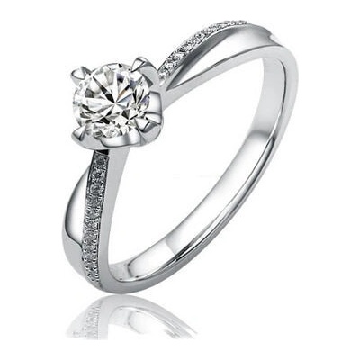 SILVEGO strieborný originálny prsteň Florence so Swarovski Zirconia SHZR302