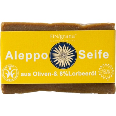 FINigrana Bio & Naturkosmetik mydlo Aleppo s 8 % vavrínového oleja 180 g