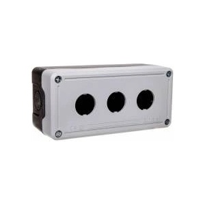 Emas elektotechnik Control cassette for 3 buttons/lights - blank, black-grey, T0-PY3BOS