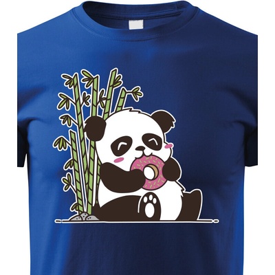 dětské triko Panda modrá