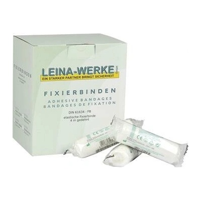LEINA obinadlo fixační elastické bílé DIN 61634-FB 10 cm šířka 4 m délka