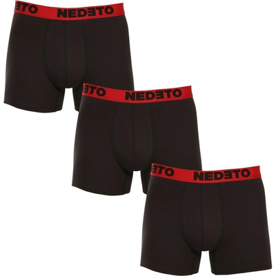 Nedeto Комплект от три - мъжки боксерки Nedeto черни Nedeto | Cheren | МЪЖЕ | M