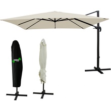 Garden Line Záhradný slnečník MINI ROMA, 2,5x2,5m, béžový