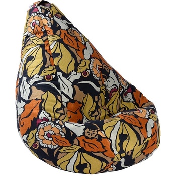 Image 1 of PUFRELAX Пуф, круша за деца 4-14 г. , 160л. Nirvana Light - Fantasy, Перящ се калъф, Пълнеж от Полистиролни перли, Гама Premium, 8157 (PUF-G-NL-PT-FTS)