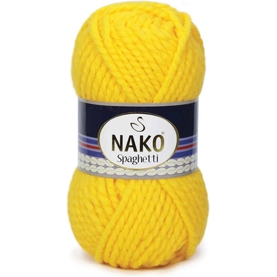 Nako Pletací příze Nako Spaghetti 1253 - žlutá