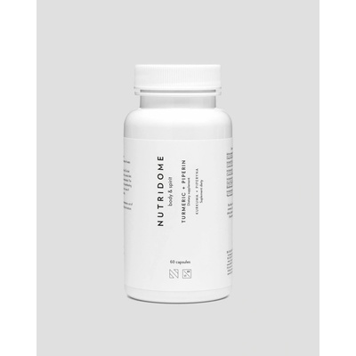 Nutridome Kurkuma a piperin pro podporu trávení a funkce jater 60 kapslí
