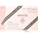 APIVITA Natural Soap Rose & Black Pepper почистващ твърд сапун 125 гр