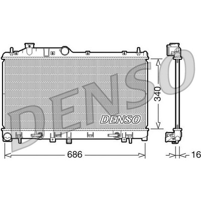 Chladič motora DENSO DRM36008