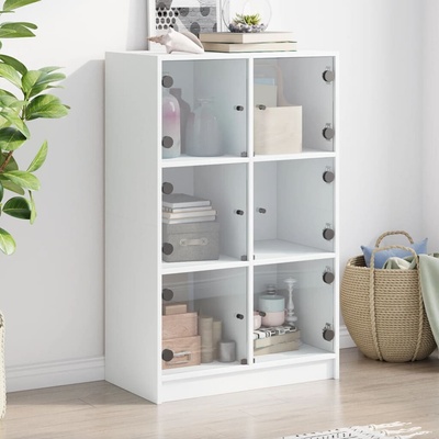 vidaXL 11461.3295850 Highboard s dvířky bílý 68 x 37 x 109 cm