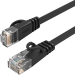 ORICO Плосък Gigabit Ethernet RJ45 Cat 6 кабел - Orico Cat6 RJ45 Gigabit Flat Network Cable (100 см) (черен) (ORICO-PUG-C6B-10-BK-EP)