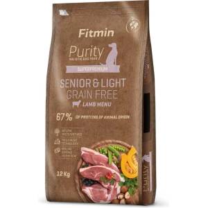 Dibaq Fitmin Purity Senior & Light Беззърнеста храна за кучета с агнешко месо 12 kg