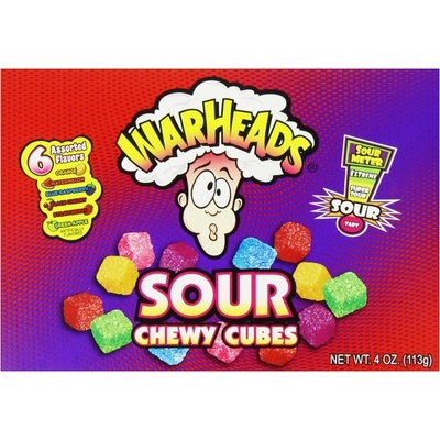 Warheads Theater Box Chewy Cubes 113 g