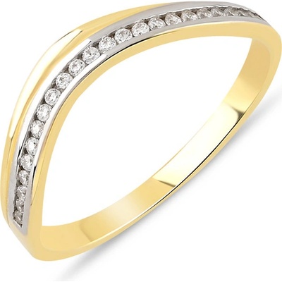 Lillian Vassago Prsten se zirkony v kombinovaném zlatě LLV06 GR175YW