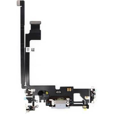 AppleKing nabíjecí a audio flex konektor pro iPhone 12 Pro Max - stříbrný
