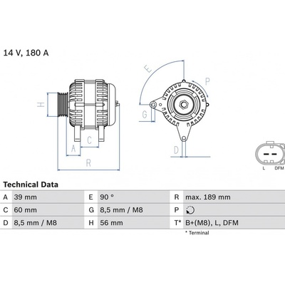 Generátor BOSCH 0 986 081 230