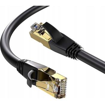 Gembird PP8-LSZHCU-BK-10M Patch, S/FTP, Cat 8, lanko, Cu, LSZH, 10m, černý