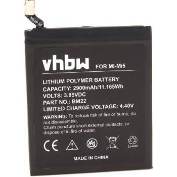 Image 1 of VHBW Батерия за Xiaomi Mi 5 / Mi 5 Pro / Mi 5 Gold, 2900 mAh (800112484)