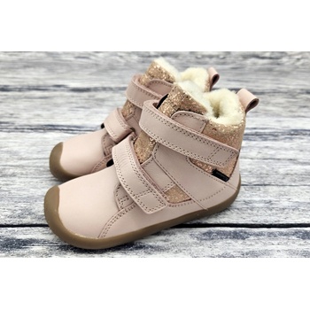 Bundgaard kožené zimní boty s membránou Willie Strap Tex Rose Gold Stream