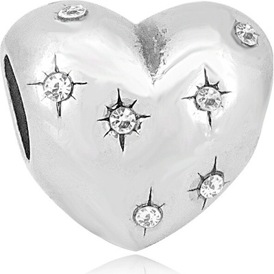 Linda's Jewelry Prívesok Srdce plné hviezd chirurgická oceľ IP028