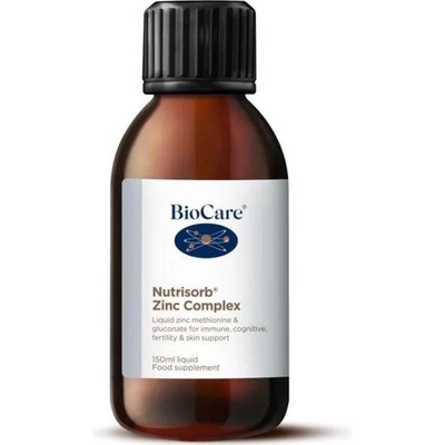 Biocare Nutrisorb tekutý zinok glukonát zinočnatý + Zinok l-metionín 150 ml