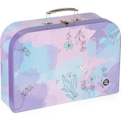 Oxybag Kufřík lamino Kolibřík fialový 34 cm