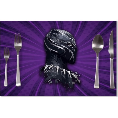 Sablio Prestieranie BLACK PANTHER z profilu Fialový 40x30cm
