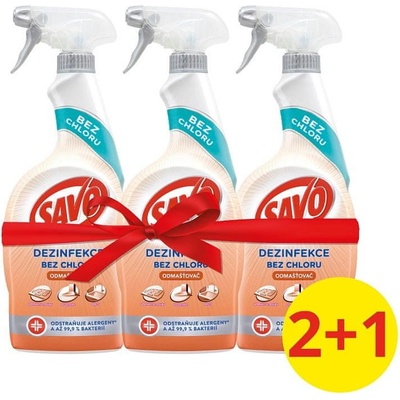 Savo odmašťovač dezinfekční sprej bez chloru 3 x 700 ml