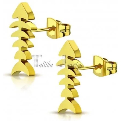 Talitha Обеци „Златна рибена кост