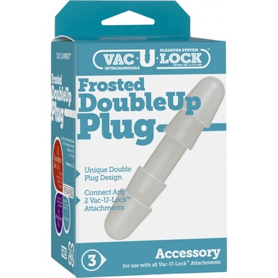Doc Johnson Vac-U-Lock Frosted Double Up Plug