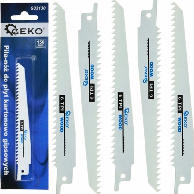 GEKO Pilové listy 5ks 150mm 6TPI