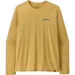 Patagonia Мъжка спортна тениска Patagonia L/S Cap Cool Daily Shirt Boardshort Logo Sport shirt - Limestone Yellow / Light Limestone Yellow X-Dye (216-8004-0412)